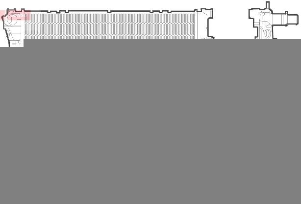 DENSO Ψυγείο, ψύξη κινητήρα DRM09043 DENSO DRM09043 Ψυγειο νερου Cinquecento Van / Hatchback (170) γνήσια τιμες