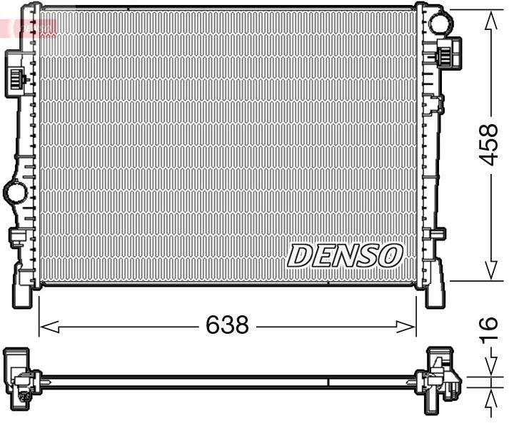 DENSO Radiators, Motora dzesēšanas sistēma DRM09054 DENSO DRM09054 Dzesēšanas radiatori RAM 1500 Standard Passenger Van cena