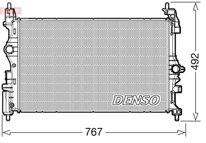 Køler, motorkøling DENSO DRM20019 DENSO DRM20019 Radiator OPEL CORSA 2018