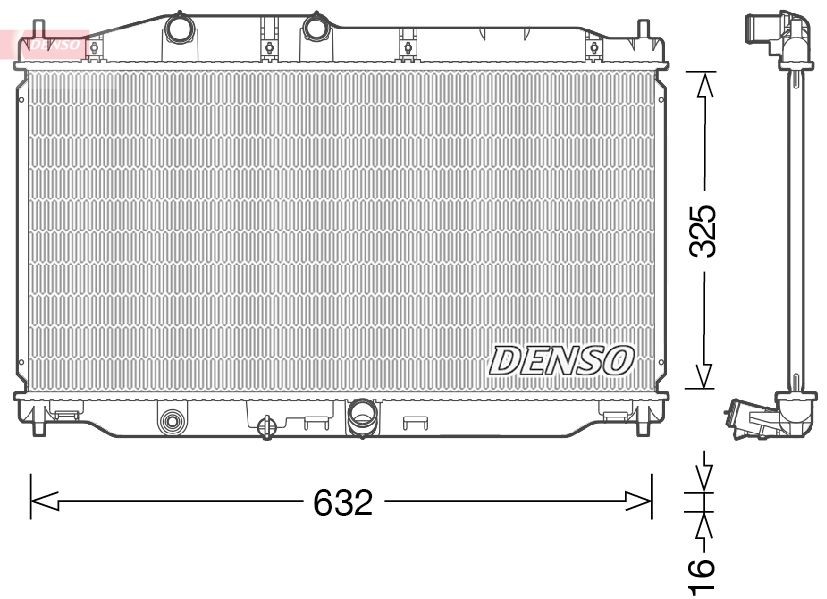 Ψυγείο, ψύξη κινητήρα DENSO DRM40043 DENSO DRM40043 Ψυγειο νερου HONDA CIVIC 2016