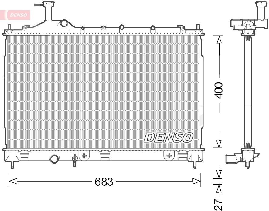 DENSO Radiatore motore DRM45038 DRM45038 costo Radiatore MITSUBISHI PAJERO SPORT DENSO