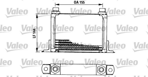 VALEO Engine oil cooler 816666 Jaguar XJS VALEO oil cooler 816666