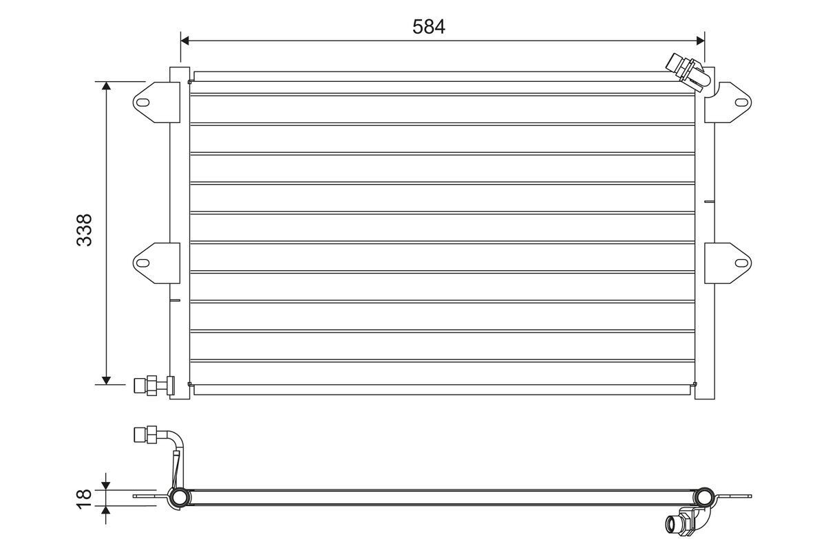 VALEO Kondensator, klimaanlæg 816908 VALEO 816908 AC condenser Seat Cordoba 6K1 billig