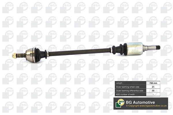 Drivaksel BGA DS1405R BGA DS1405R: Drivaksel Citroen C15 1999
