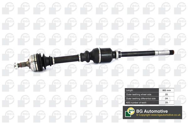 Aandrijfas BGA DS1409RA BGA DS1409RA Aandrijfassen CITROËN XSARA 2019