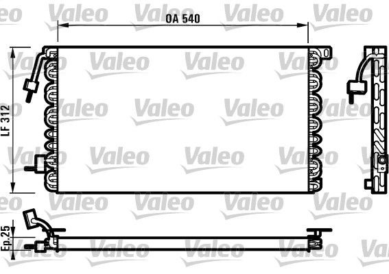 VALEO Συμπυκνωτής, σύστ. κλιματισμού 816977 VALEO 816977 Συμπυκνωτής Peugeot 106 2 Hatchback τιμες