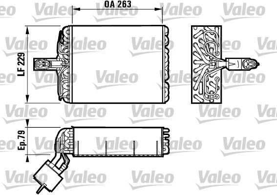 VALEO Evaporatore climatizzatore 817083 817083 costo Evaporatore climatizzatore VALEO SUBARU JUSTY