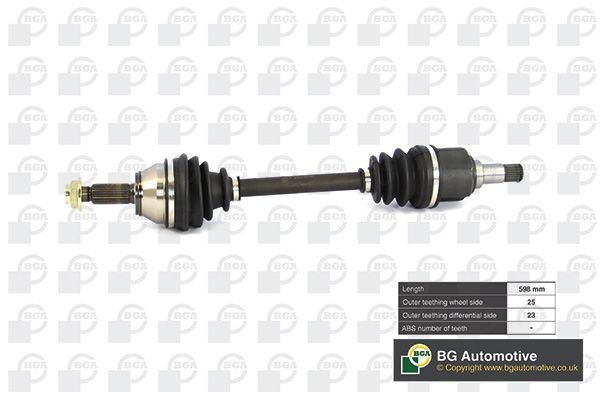 BGA Drive shaft DS2314L BGA DS2314L Orion Mk3 (GAL) drive shaft front and rear price