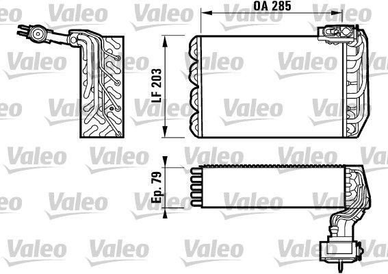 VALEO Verdampfer, Klimaanlage 817095 Klimaverdampfer VALEO Nissan LEAF 817095