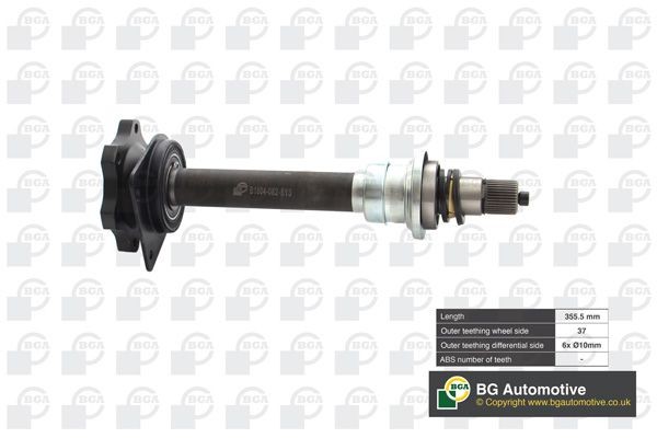 BGA Aandrijfas DS2352 Aandrijfstang Volkswagen BGA DS2352