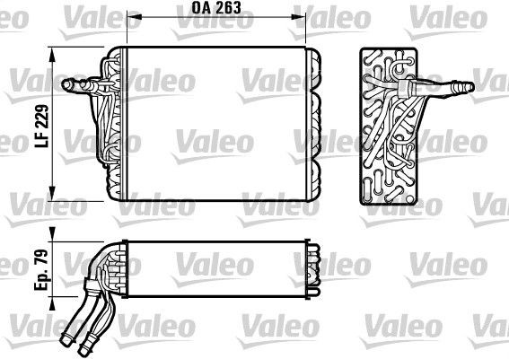 VALEO Fordamper aircondition 817111 AC fordamper VALEO Volkswagen UP 817111