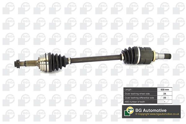 BGA Aandrijfas DS6730L BGA DS6730L Asaandrijving CITROËN C1 I