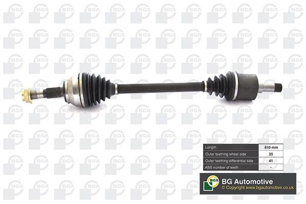 BGA Drivaksel DS6737L BGA Drivaksel FIAT DS6737L