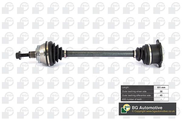 BGA Semiasse DS9621LA DS9621LA costo Semiasse Volkswagen SHARAN BGA