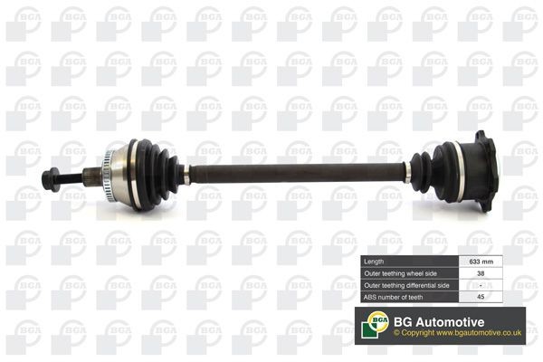BGA Piedziņas vārpsta DS9621RA BGA DS9621RA Pusasis Skoda Superb 1 cena