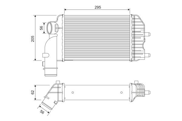 VALEO Chladič plniaceho vzduchu 817632 817632 VALEO Intercooler Fiat lacné