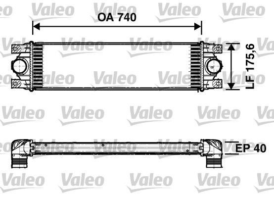 VALEO Chladič plniaceho vzduchu 817637 Intercooler VALEO Nissan PRIMERA 817637