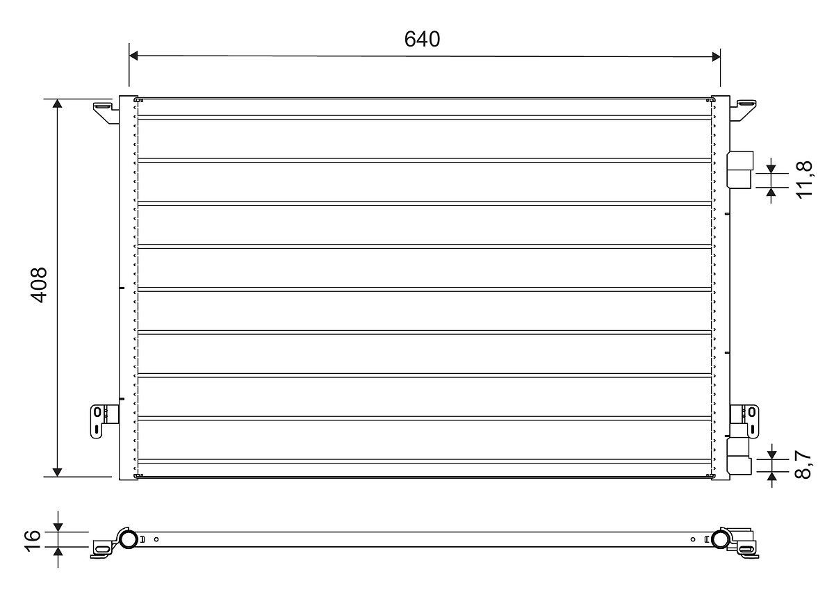 VALEO Air conditioning condenser 817648 VALEO 817648 Fiat Croma 194 ac condenser cost