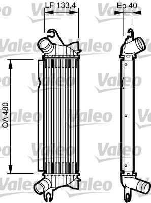 VALEO Intercooler 817654 Intercooler VALEO Nissan NAVARA 817654