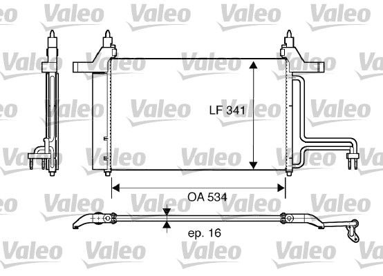 VALEO Lauhdutin, ilmastointilaite 817669 VALEO 817669 Fiat Stilo 192 ilmastoinnin lauhdutin vaihto hinta