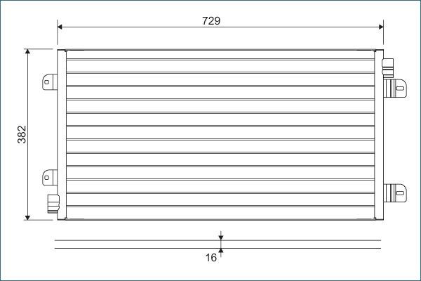 VALEO Condensor voor airco 817689 817689 Airco-condensor NISSAN CABSTAR E VALEO