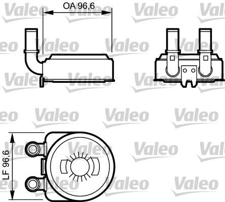 VALEO Õliradiaator, mootoriõli 817705 Õlijahuti VALEO BMW 3. Seeria 817705