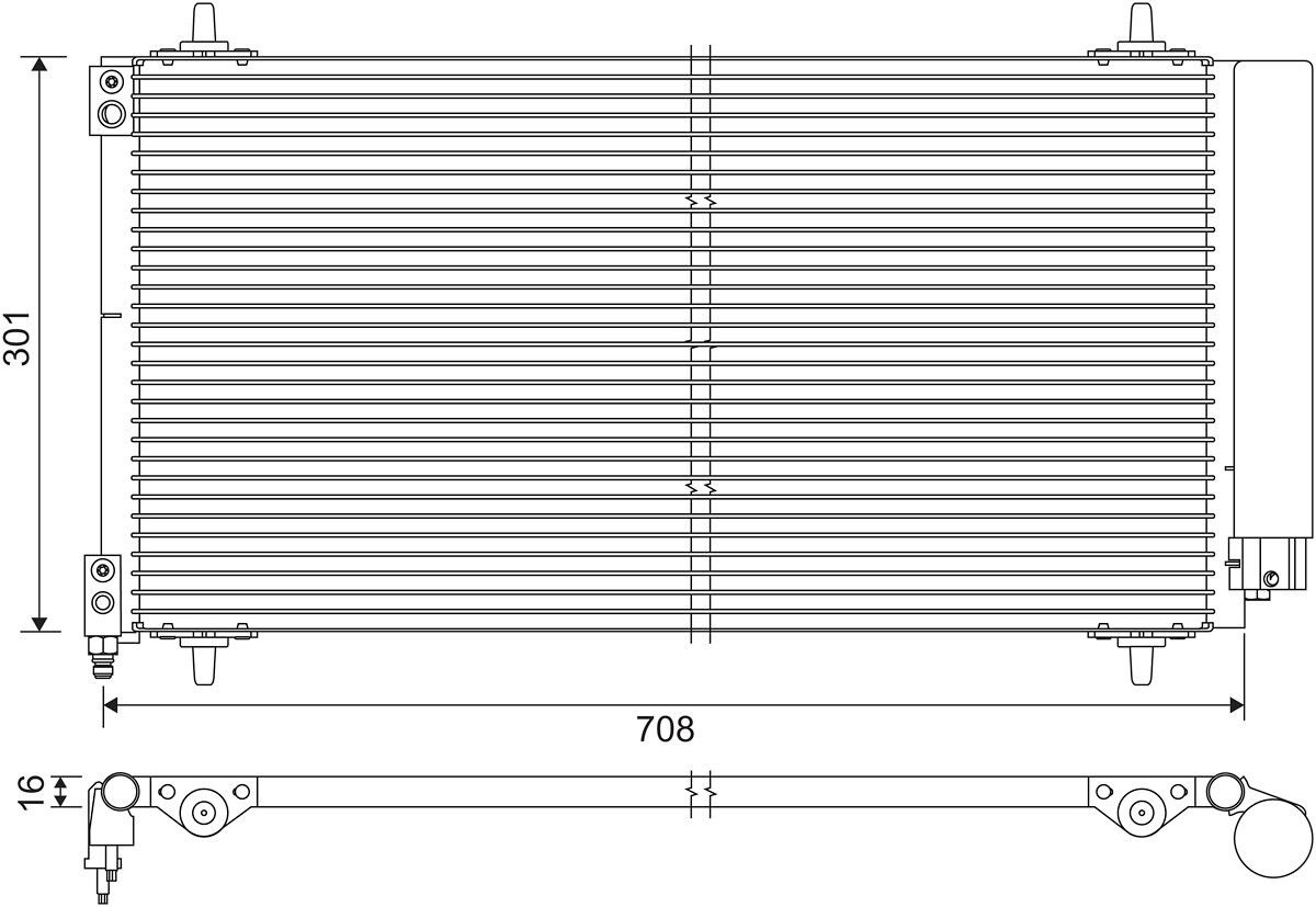 VALEO Kondensaator, kliimaseade 817740 Kliimaradiaator VALEO 807 817740 odav