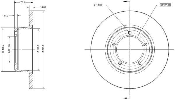 DELCO REMY Tandstang DSR1808L Tandstang DELCO REMY Hyundai COUPE DSR1808L