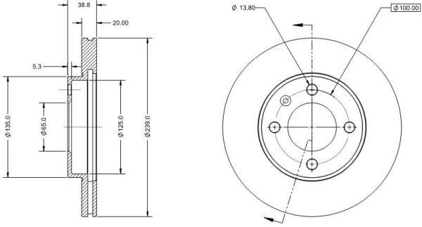 DELCO REMY Tandstang DSR1833L Tandstang DELCO REMY Kia STONIC DSR1833L