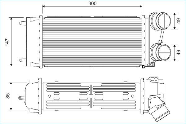 VALEO Intercooler 817845 VALEO 817845 Radiador do ar de sobrealimentação Peugeot 205 Mk2 originais preço