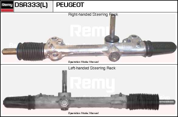 DELCO REMY Hammastanko DSR333L DSR333L DELCO REMY Ohjausvaihde PEUGEOT 1007