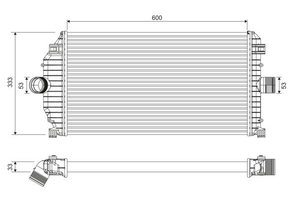 VALEO Intercooler 817924 VALEO 817924 Turbo intercooler Renault Laguna 1 originali prezzo