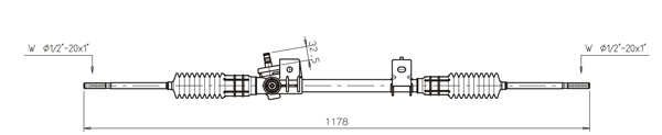 DELCO REMY Lenkgetriebe DSR629L Servolenkung DELCO REMY Mitsubishi GALANT DSR629L