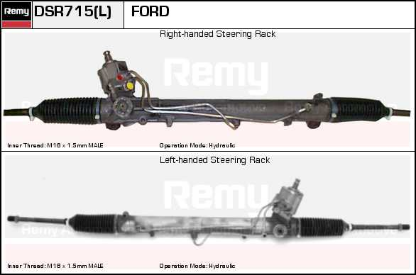 DELCO REMY Κρεμαγιέρα DSR693L Πυξίδα διεύθυνσης DELCO REMY Renault TRAFIC DSR693L