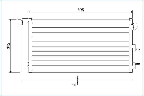 Air conditioning condenser VALEO 818005 VALEO 818005 FIAT PANDA 2002 ac condenser price