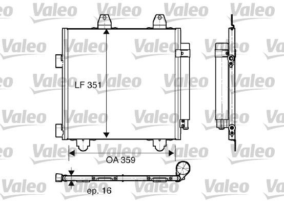 VALEO Kondensaator, kliimaseade 818014 Kliimaradiaator VALEO 807 818014 odav
