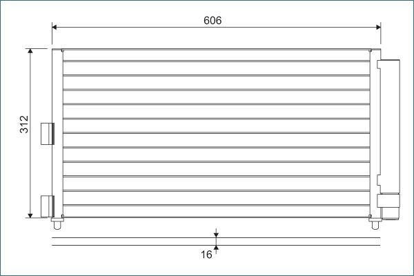 VALEO Kondensor, klimatanläggning 818021 Byta AC-kondensor Lancia Y 840A kostnad VALEO 818021