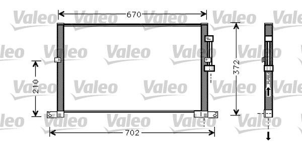 Condensatore climatizzatore VALEO 818023 VALEO 818023 costo Radiatore aria condizionata Jaguar X-TYPE 2003