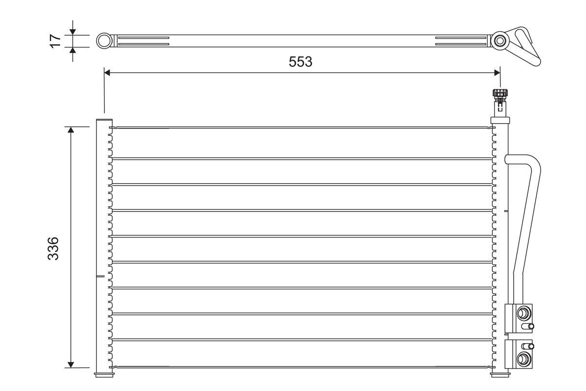 VALEO Air conditioning condenser 818195 MAZDA MPV VALEO ac condenser 818195
