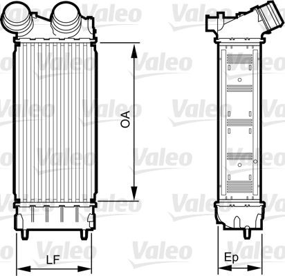 VALEO Intercooler 818226 818226 Intercooler VALEO HYUNDAI H100