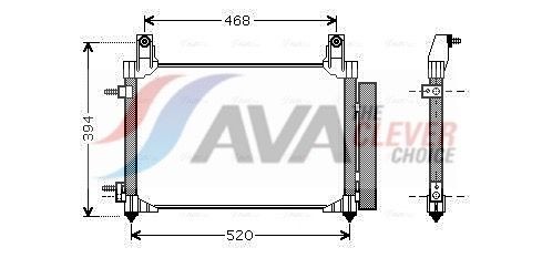 AVA COOLING SYSTEMS Condensatore climatizzatore DW5081D AVA COOLING SYSTEMS DW5081D Radiatore aria condizionata Matiz II Hatchback (M200, M250) originale prezzo