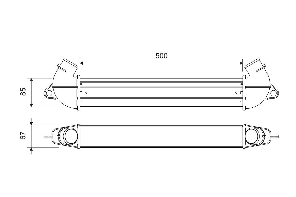 VALEO Vahejahuti 818712 Õhuradiaator VALEO Fiat CINQUECENTO 818712