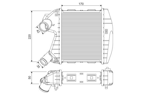 VALEO Chladič plniaceho vzduchu 818730 VALEO 818730 Chladič plniaceho vzduchu Smart 450 lacné
