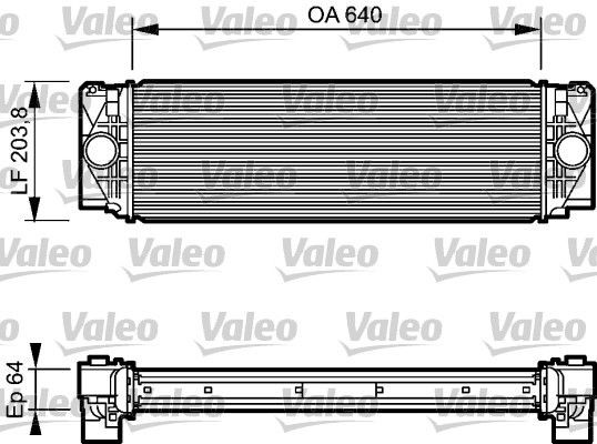 VALEO Intercooler 818732 Intercooler VALEO Volkswagen GOLF 818732