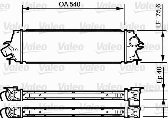 VALEO Intercooler 818771 Radiator intercooler VALEO COMBO 818771 goedkoop
