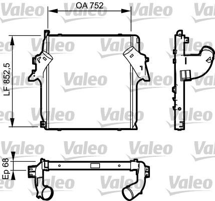 VALEO Intercooler 818781 818781 Intercooler SUZUKI X-90 VALEO