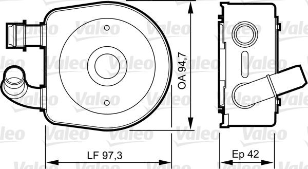 VALEO Oljekylare 818888 818888 VALEO oljekylare CITROЁN XSARA