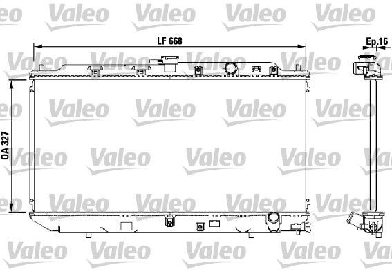 VALEO Chladič motora 819193 VALEO 819193 Chladič vody Honda Civic ED 4 lacné
