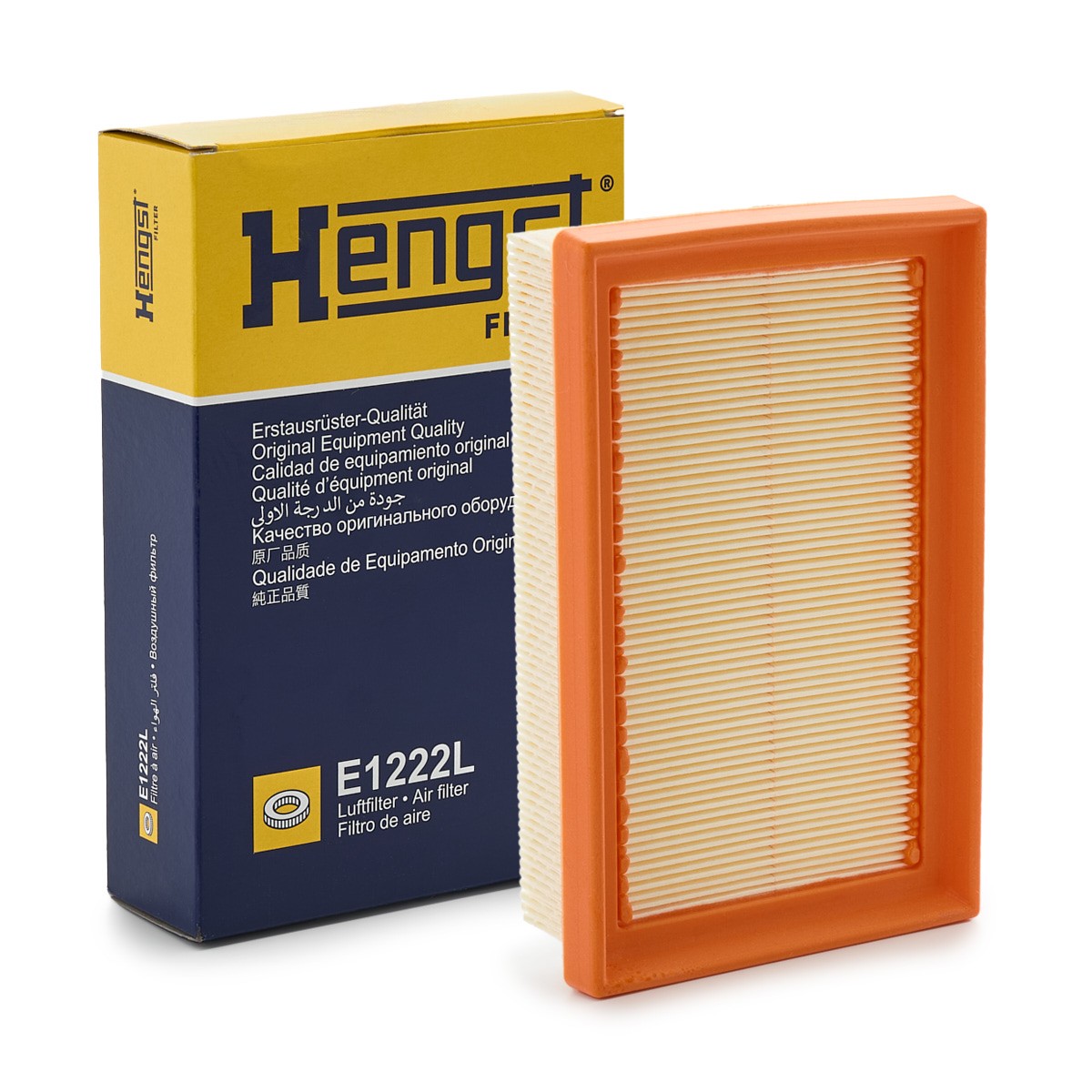 HENGST FILTER Luftfilter E1222L E1222L Luftfilter HENGST FILTER JEEP COMPASS