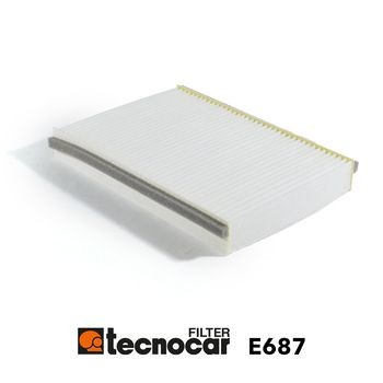 TECNOCAR Filter vnútorného priestoru E687 Peľový filter TECNOCAR JEEP E687